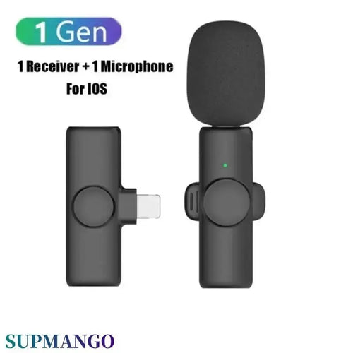 K11 Professional Wireless Lavalier Microphone for iPhone iPad Laptop